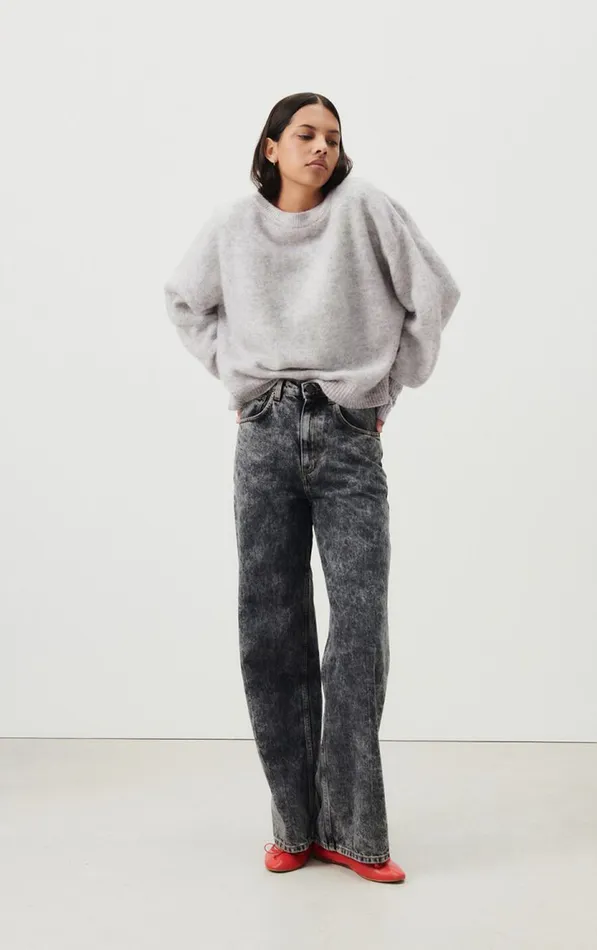 American Vintage Jumpers and Cardigans Women Jumper Vitow Melange Light Grey