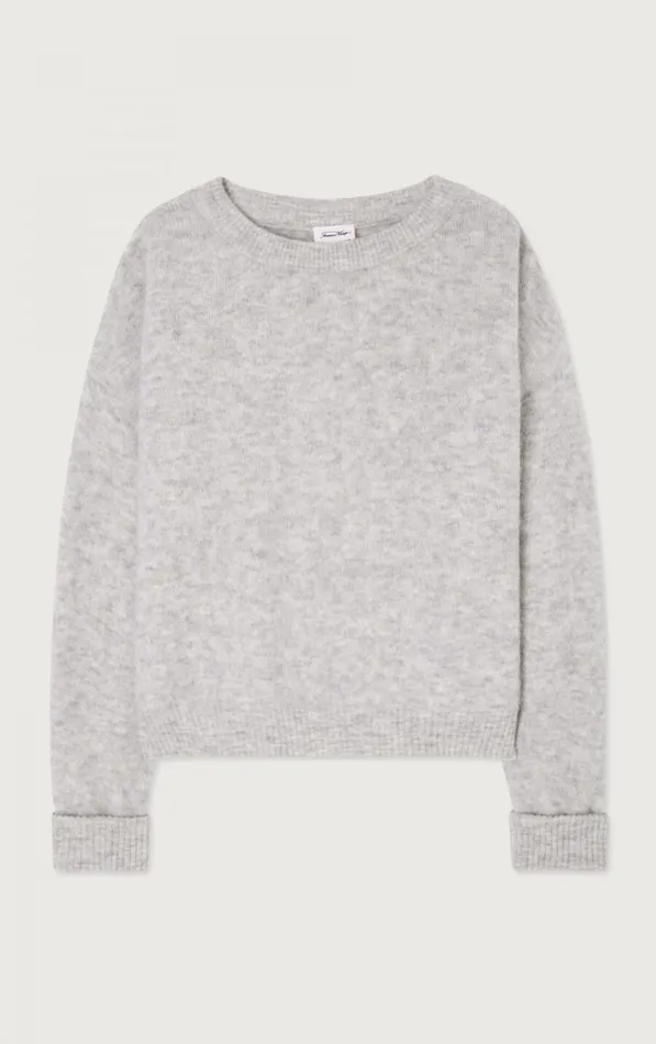 American Vintage Jumpers and Cardigans Women Jumper Vitow Melange Light Grey