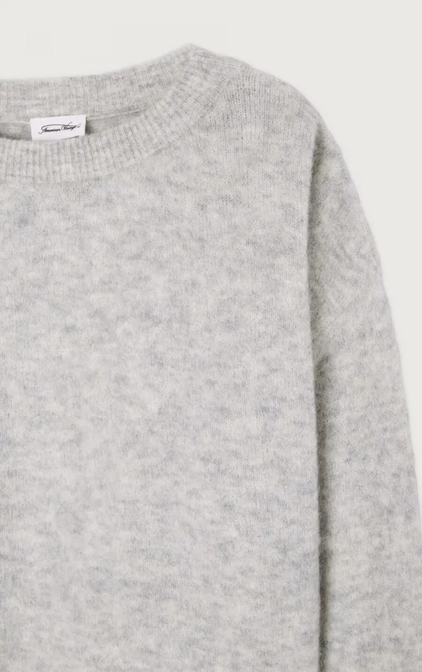 American Vintage Jumpers and Cardigans Women Jumper Vitow Melange Light Grey