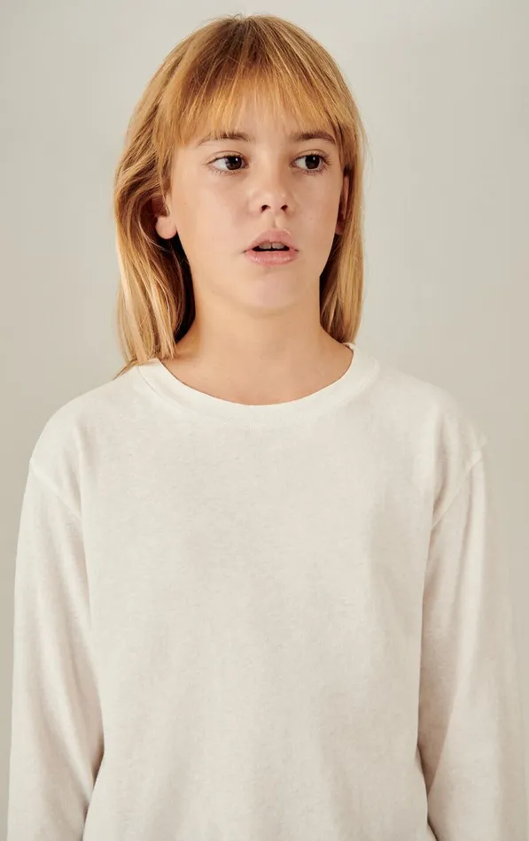 American Vintage Long Sleeve TShirts Kids TShirt Gamipy White