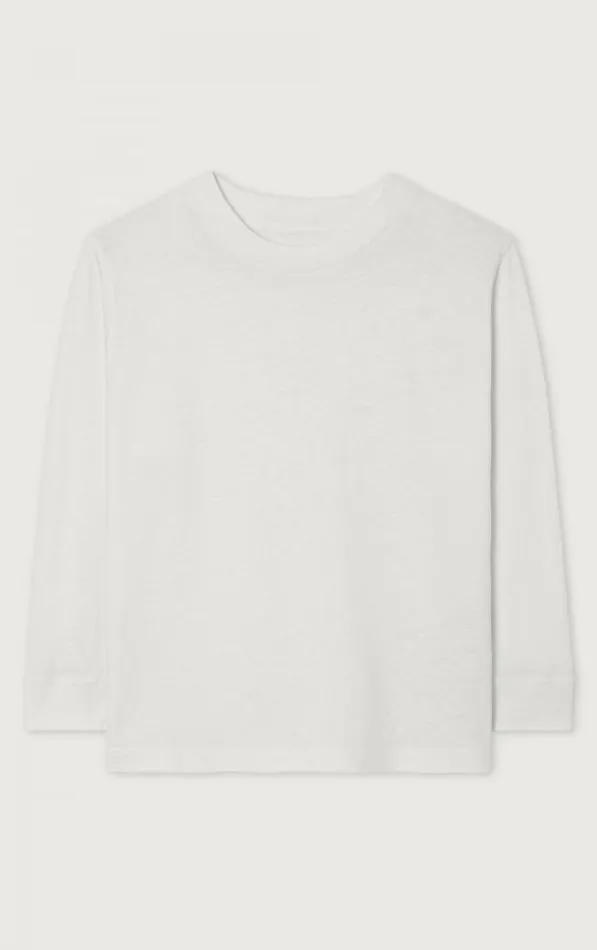 American Vintage Long Sleeve TShirts Kids TShirt Gamipy White American Vintage Long Sleeve TShirts Kids TShirt Gamipy White