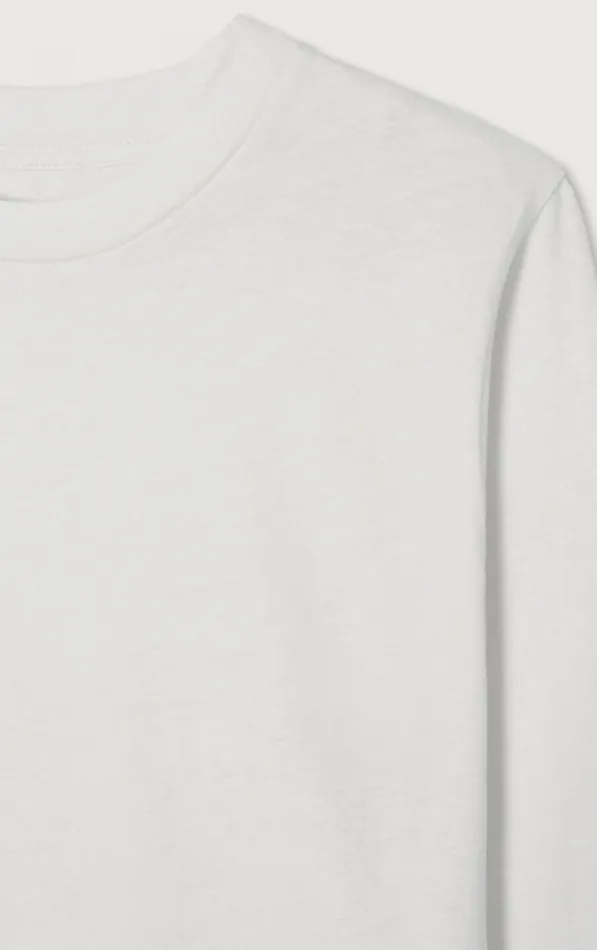 American Vintage Long Sleeve TShirts Kids TShirt Gamipy White American Vintage Long Sleeve TShirts Kids TShirt Gamipy White