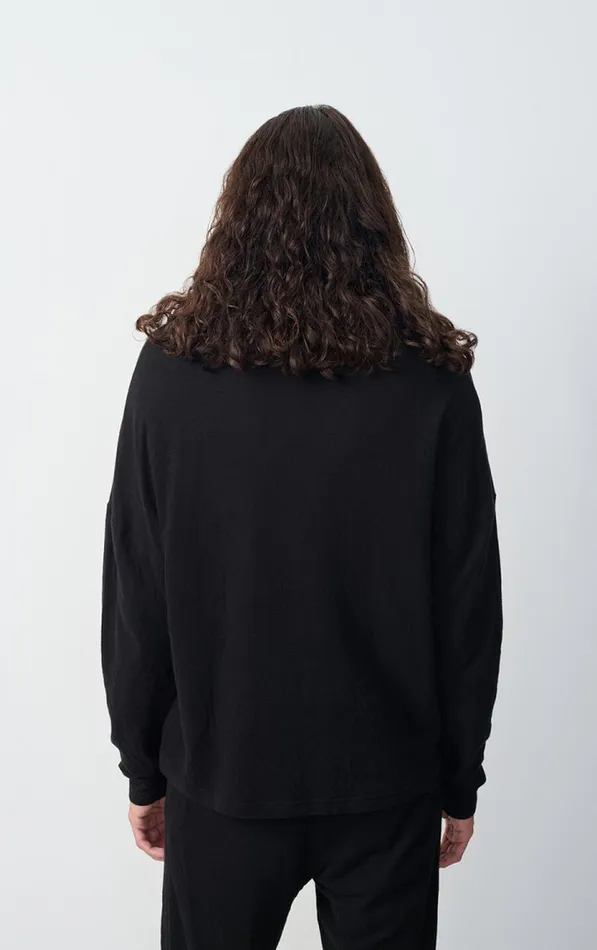 American Vintage Long Sleeve TShirts Men TShirt Slycity Black American Vintage Long Sleeve TShirts Men TShirt Slycity Black