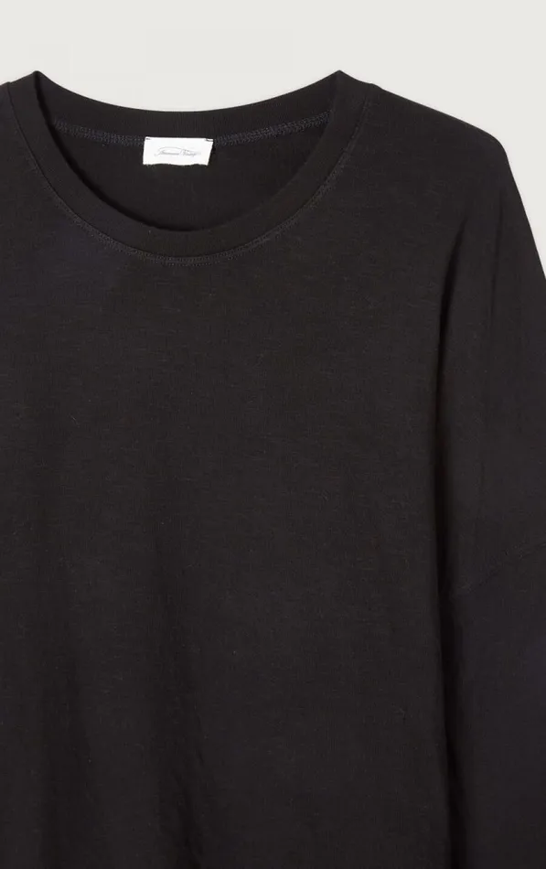 American Vintage Long Sleeve TShirts Men TShirt Slycity Black American Vintage Long Sleeve TShirts Men TShirt Slycity Black