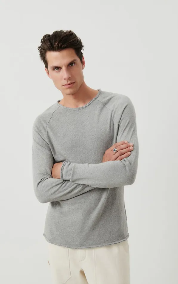 American Vintage Long Sleeve TShirts Men TShirt Sonoma Heather Grey