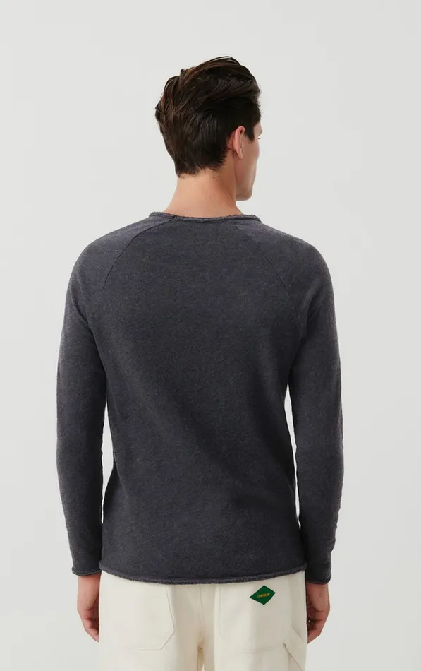 American Vintage Long Sleeve TShirts Men TShirt Sonoma Melange Charcoal American Vintage Long Sleeve TShirts Men TShirt Sonoma Melange Charcoal