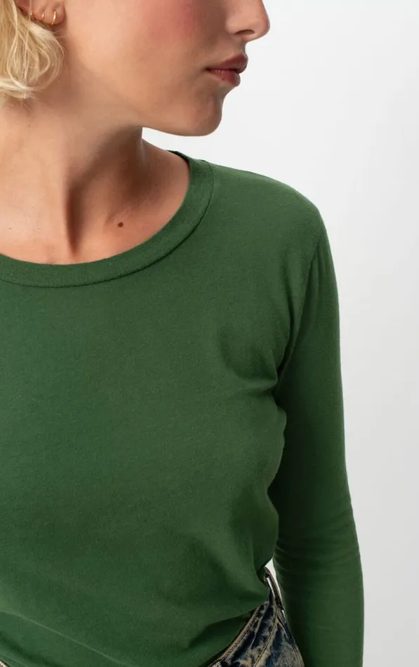 American Vintage Long Sleeve TShirts Women TShirt Gamipy Basil American Vintage Long Sleeve TShirts Women TShirt Gamipy Basil