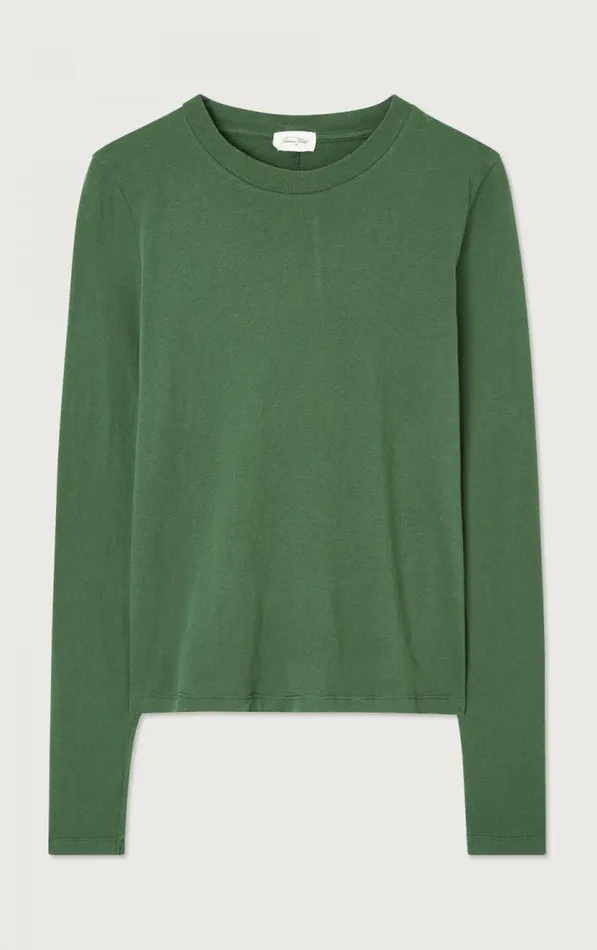 American Vintage Long Sleeve TShirts Women TShirt Gamipy Basil American Vintage Long Sleeve TShirts Women TShirt Gamipy Basil