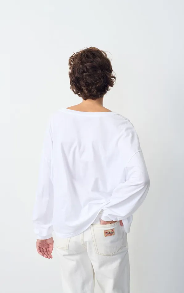 American Vintage Long Sleeve TShirts Women TShirt Vupaville White