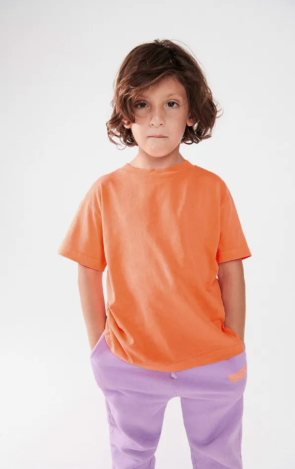 American Vintage Short Sleeve TShirts Kids TShirt Gamipy Fluorescent Fire