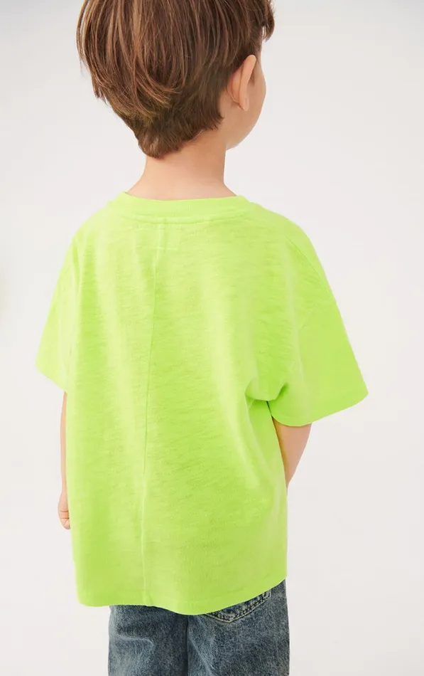 American Vintage Short Sleeve TShirts Kids TShirt Sonoma Neon Yellow