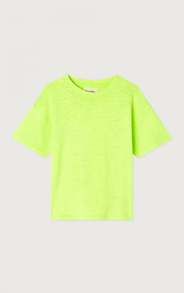 American Vintage Short Sleeve TShirts Kids TShirt Sonoma Neon Yellow