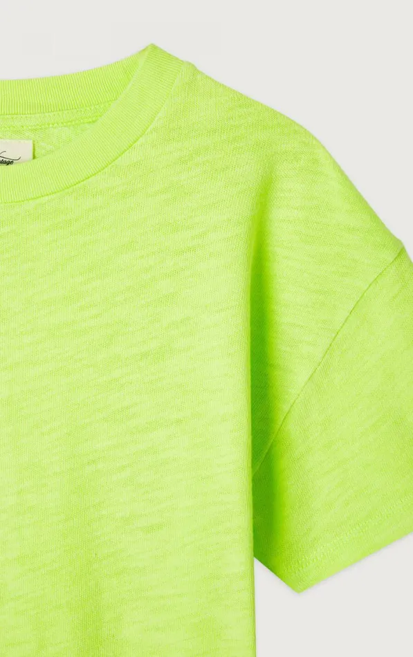 American Vintage Short Sleeve TShirts Kids TShirt Sonoma Neon Yellow