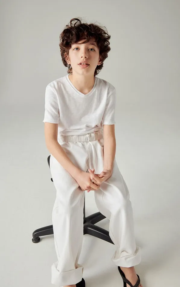 American Vintage Short Sleeve TShirts Kids TShirt Sonoma White