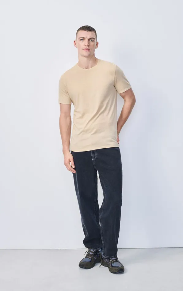 American Vintage Short Sleeve TShirts Men TShirt Decatur Greige American Vintage Short Sleeve TShirts Men TShirt Decatur Greige
