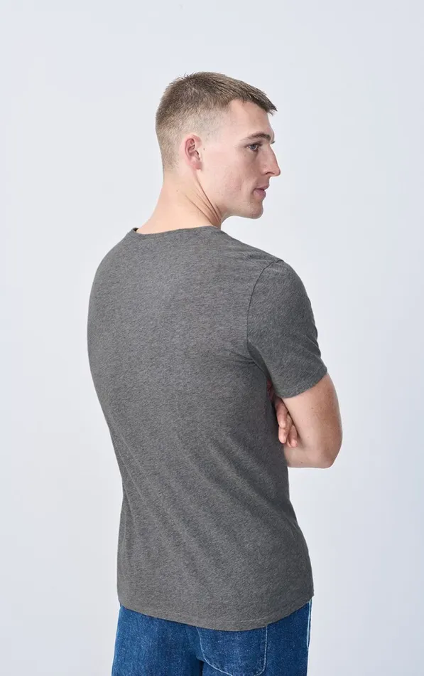 American Vintage Short Sleeve TShirts Men TShirt Decatur Heather Grey American Vintage Short Sleeve TShirts Men TShirt Decatur Heather Grey