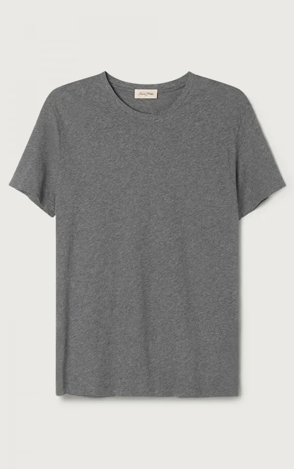 American Vintage Short Sleeve TShirts Men TShirt Decatur Heather Grey American Vintage Short Sleeve TShirts Men TShirt Decatur Heather Grey