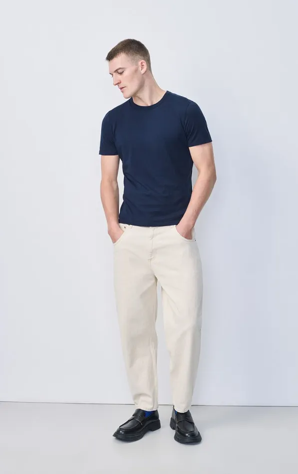 American Vintage Short Sleeve TShirts Men TShirt Decatur Navy American Vintage Short Sleeve TShirts Men TShirt Decatur Navy