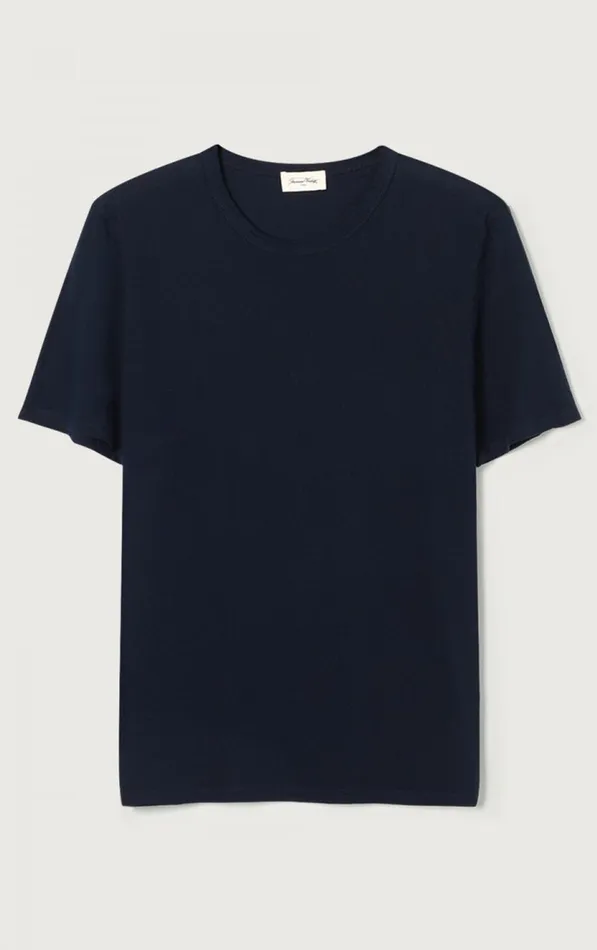 American Vintage Short Sleeve TShirts Men TShirt Decatur Navy American Vintage Short Sleeve TShirts Men TShirt Decatur Navy