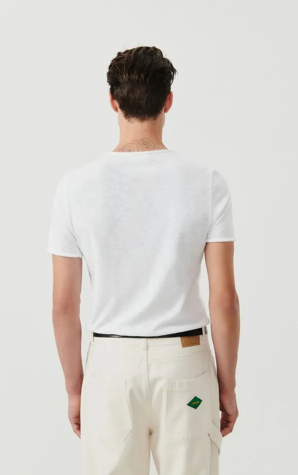 American Vintage Short Sleeve TShirts Men TShirt Sonoma White American Vintage Short Sleeve TShirts Men TShirt Sonoma White