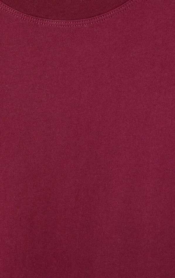 American Vintage Short Sleeve TShirts Men TShirt Vupaville Burgundy American Vintage Short Sleeve TShirts Men TShirt Vupaville Burgundy