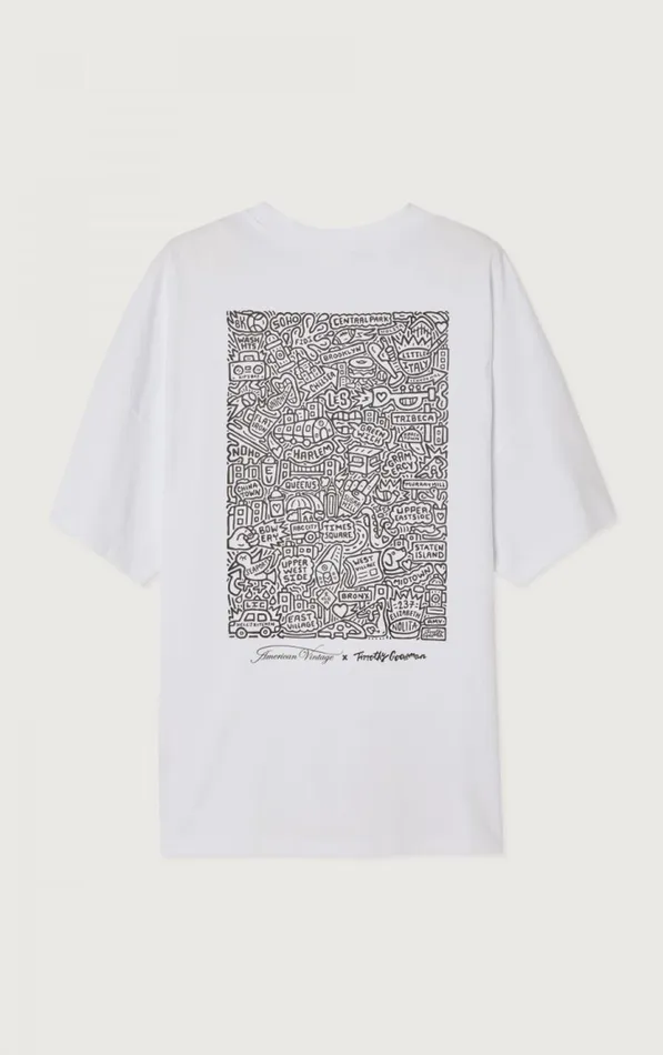 American Vintage Short Sleeve TShirts WomenMen TShirt Timothy Goodman White American Vintage Short Sleeve TShirts WomenMen TShirt Timothy Goodman White