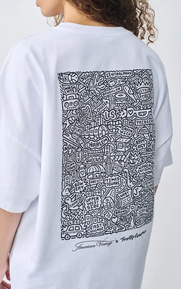 American Vintage Short Sleeve TShirts WomenMen TShirt Timothy Goodman White American Vintage Short Sleeve TShirts WomenMen TShirt Timothy Goodman White