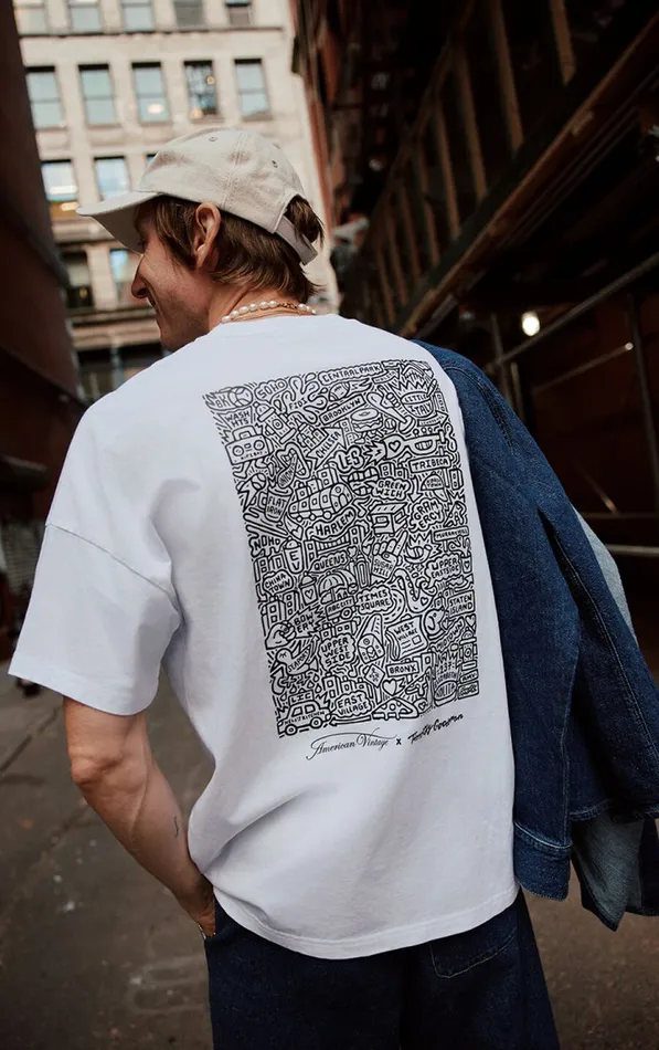 American Vintage Short Sleeve TShirts WomenMen TShirt Timothy Goodman White American Vintage Short Sleeve TShirts WomenMen TShirt Timothy Goodman White