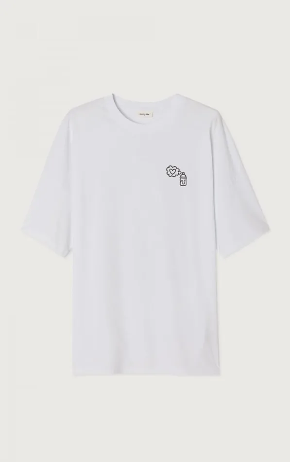 American Vintage Short Sleeve TShirts WomenMen TShirt Timothy Goodman White American Vintage Short Sleeve TShirts WomenMen TShirt Timothy Goodman White