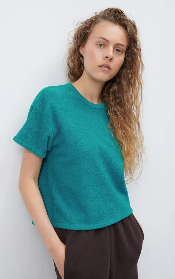 American Vintage Short Sleeve TShirts Women TShirt Bobypark Peacock