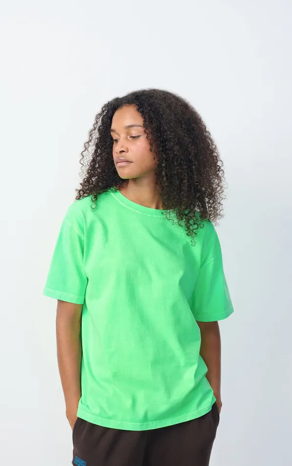 American Vintage Short Sleeve TShirts Women TShirt Fizvalley Flashy Green
