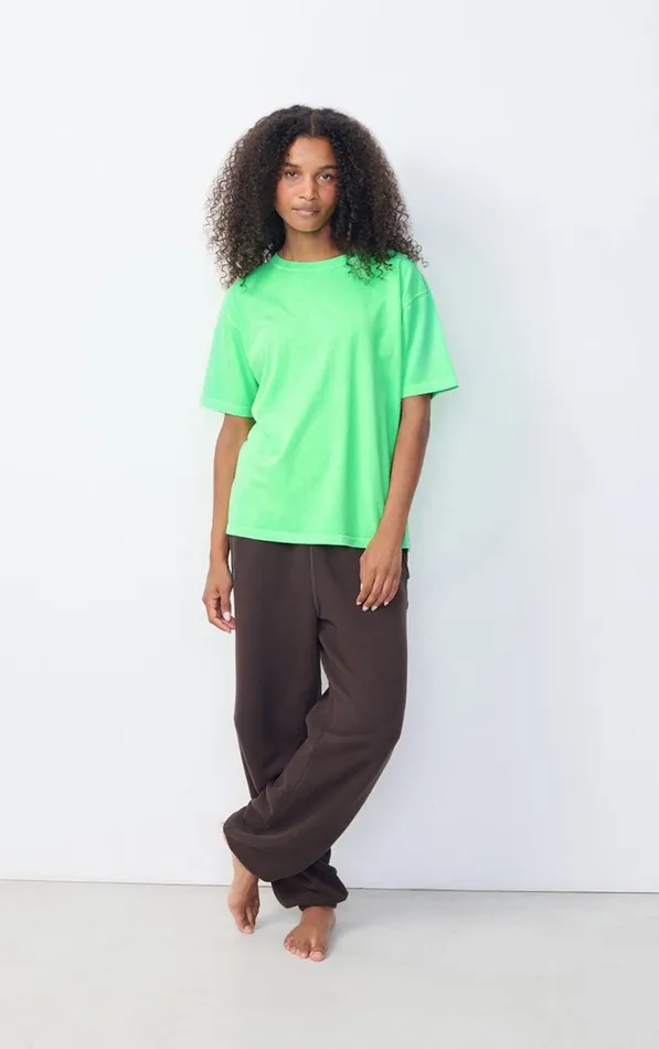 American Vintage Short Sleeve TShirts Women TShirt Fizvalley Flashy Green