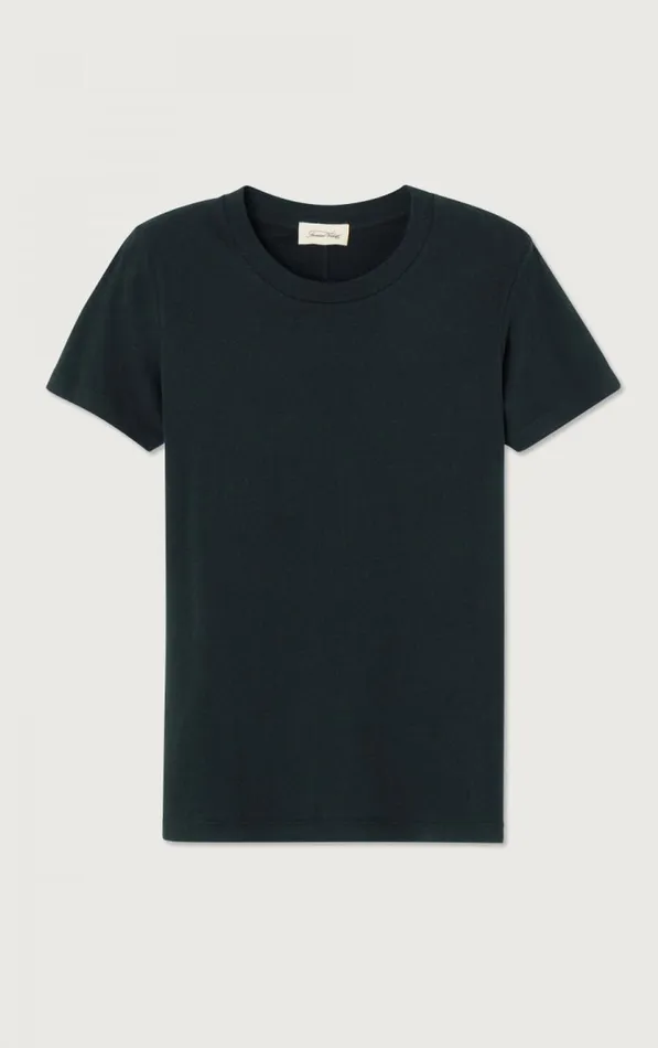 American Vintage Short Sleeve TShirts Women TShirt Gamipy Black American Vintage Short Sleeve TShirts Women TShirt Gamipy Black
