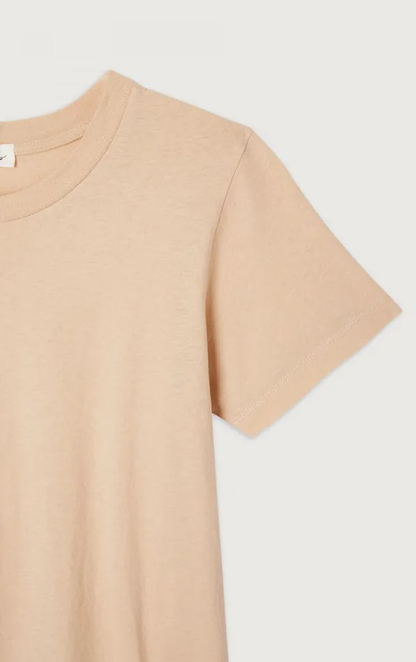 American Vintage Short Sleeve TShirts Women TShirt Gamipy Sand American Vintage Short Sleeve TShirts Women TShirt Gamipy Sand