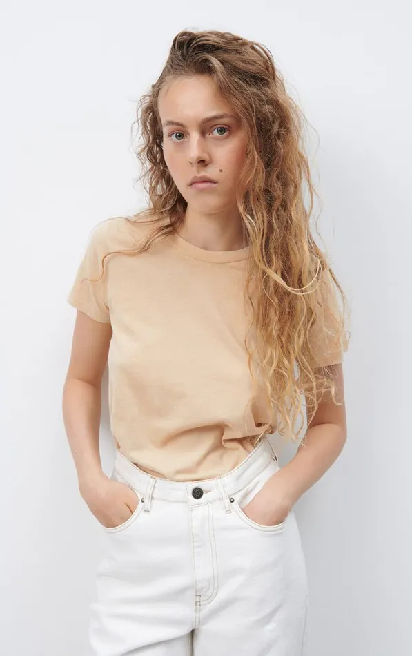 American Vintage Short Sleeve TShirts Women TShirt Gamipy Sand American Vintage Short Sleeve TShirts Women TShirt Gamipy Sand