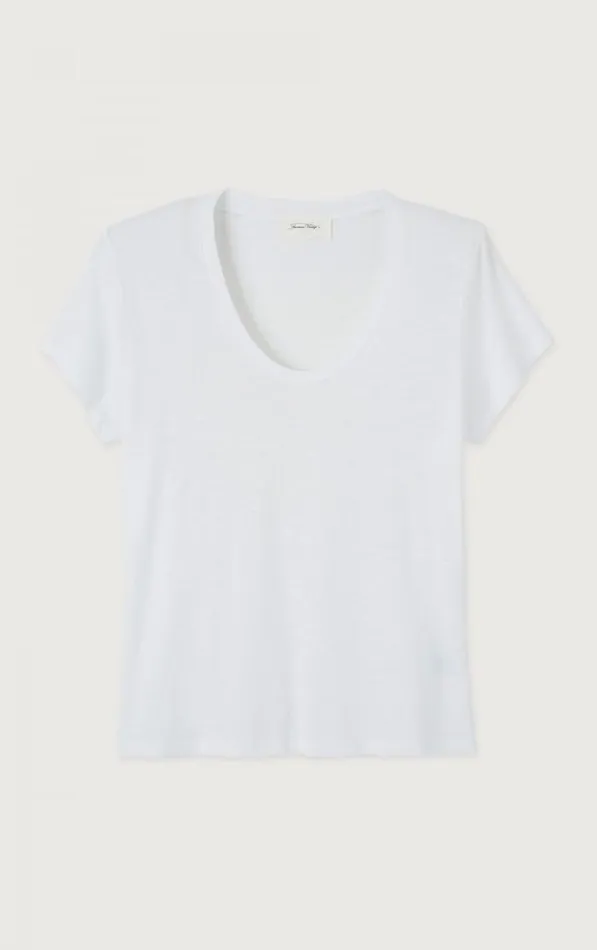 American Vintage Short Sleeve TShirts Women TShirt Jacksonville White American Vintage Short Sleeve TShirts Women TShirt Jacksonville White