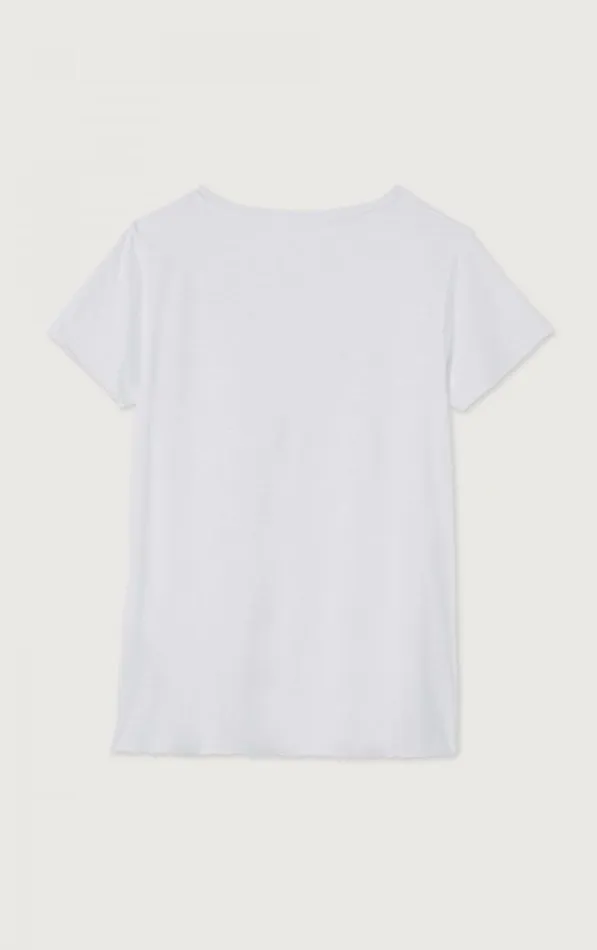 American Vintage Short Sleeve TShirts Women TShirt Jacksonville White American Vintage Short Sleeve TShirts Women TShirt Jacksonville White