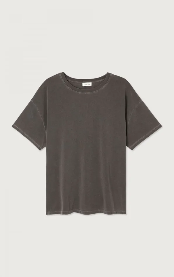 American Vintage Short Sleeve TShirts Women TShirt Pymaz Vintage Carbon