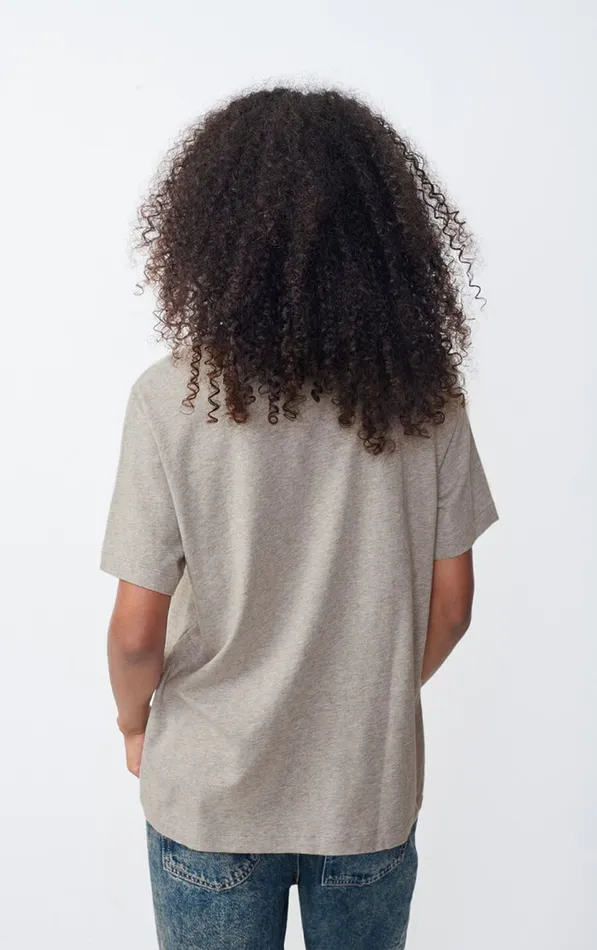 American Vintage Short Sleeve TShirts Women TShirt Ykobow Heather Grey Print Yellow American Vintage Short Sleeve TShirts Women TShirt Ykobow Heather Grey Print Yellow