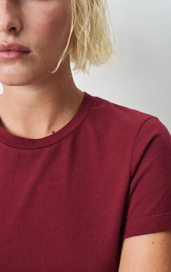 American Vintage Short Sleeve TShirts Women TShirt Ypawood Melange Berry American Vintage Short Sleeve TShirts Women TShirt Ypawood Melange Berry
