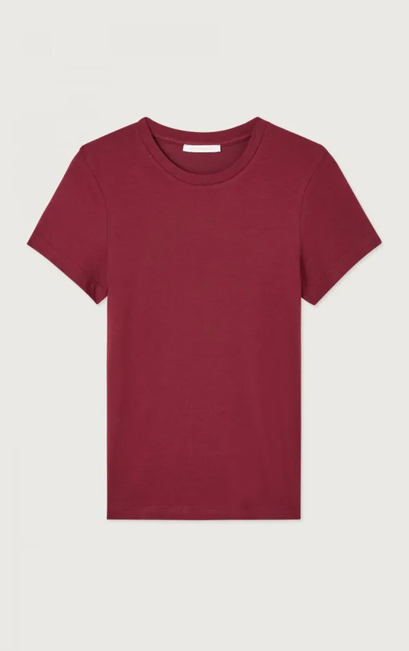 American Vintage Short Sleeve TShirts Women TShirt Ypawood Melange Berry American Vintage Short Sleeve TShirts Women TShirt Ypawood Melange Berry
