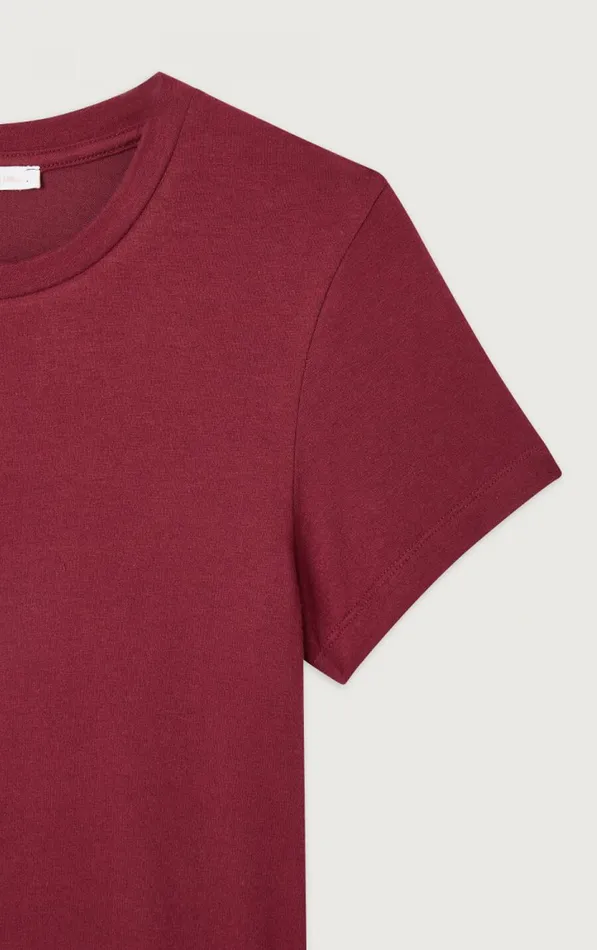 American Vintage Short Sleeve TShirts Women TShirt Ypawood Melange Berry American Vintage Short Sleeve TShirts Women TShirt Ypawood Melange Berry