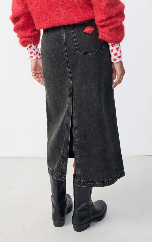 American Vintage Skirts Women Skirt Yopday Black Salt And Pepper American Vintage Skirts Women Skirt Yopday Black Salt And Pepper