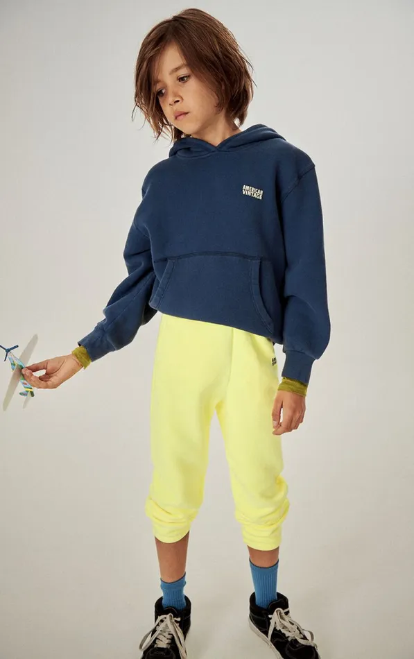 American Vintage Sweatshirts Kids Hoodie Izubird Navy Vintage