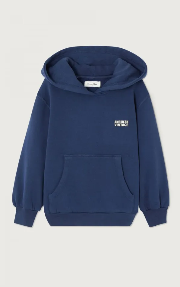 American Vintage Sweatshirts Kids Hoodie Izubird Navy Vintage American Vintage Sweatshirts Kids Hoodie Izubird Navy Vintage