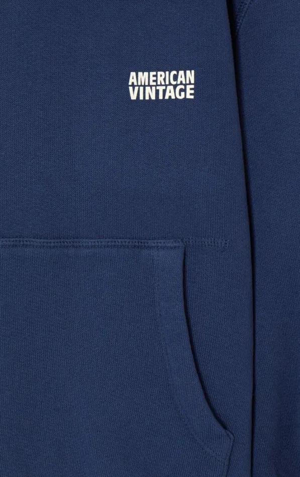 American Vintage Sweatshirts Kids Hoodie Izubird Navy Vintage American Vintage Sweatshirts Kids Hoodie Izubird Navy Vintage