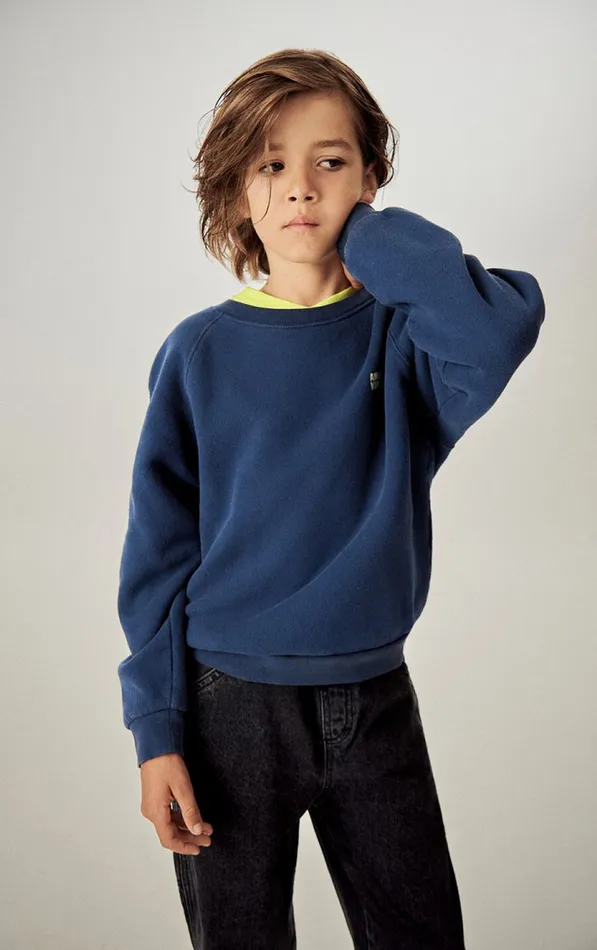 American Vintage Sweatshirts Kids Sweatshirt Izubird Navy Vintage