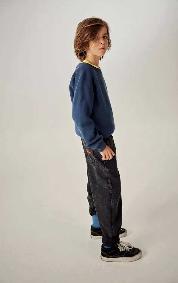 American Vintage Sweatshirts Kids Sweatshirt Izubird Navy Vintage