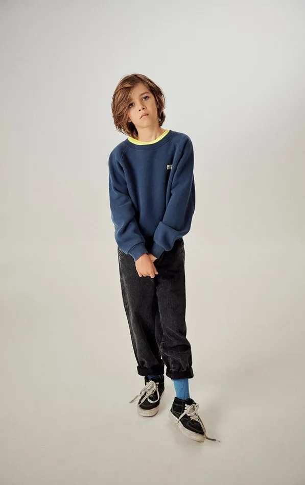 American Vintage Sweatshirts Kids Sweatshirt Izubird Navy Vintage