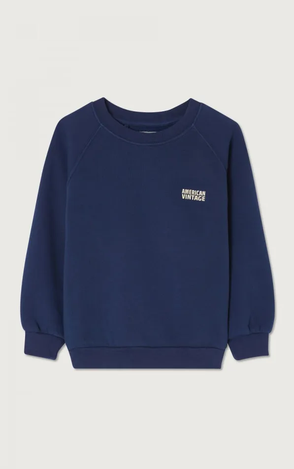 American Vintage Sweatshirts Kids Sweatshirt Izubird Navy Vintage